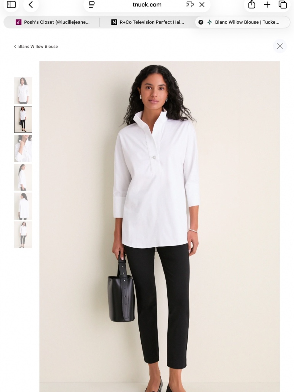NWT Tuckernuck Willow Blouse in Blanc